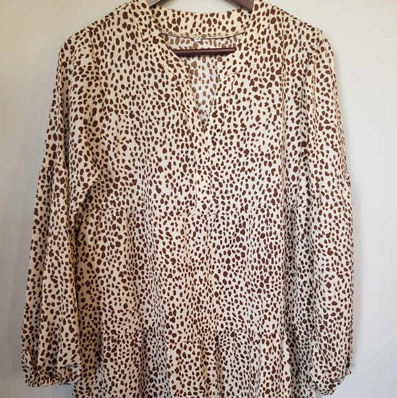 Printed Ruffle Hem Mini Dress - Picture 6 of 8